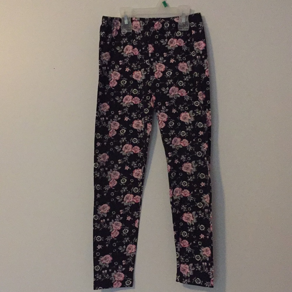 Girls Girls Floral Leggings